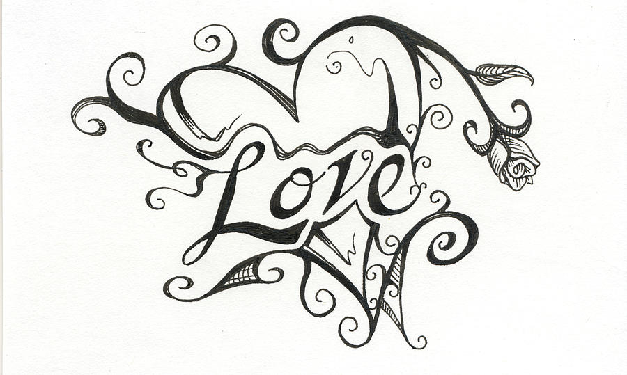 900x539 Love Drawing - Love For Drawing