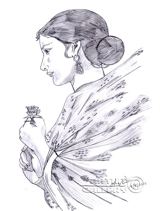 541x700 Drawing Drawing A Girl Proposing Her True Love Anandhan Vignesh - Love For Drawing