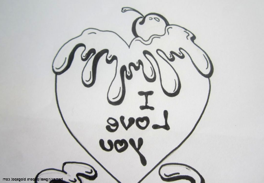 1080x752 Cute Heart Drawings For Your Boyfriend Easy Love - Love Heart Drawing