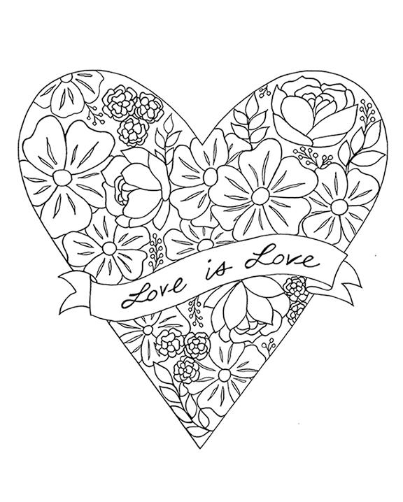 Love Heart Line Drawing at PaintingValley.com | Explore collection of ...