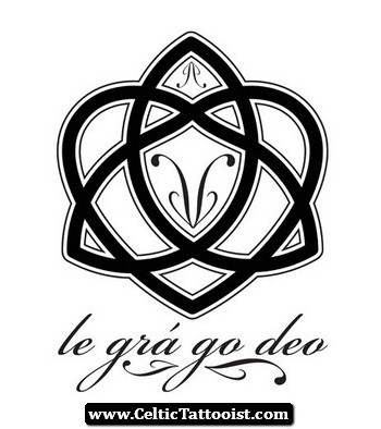 350x394 Celtic Love Tattoos - Love Knot Drawing