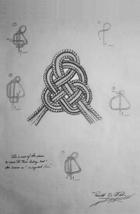 592x900 Unrequited Love Drawing - Love Knot Drawing