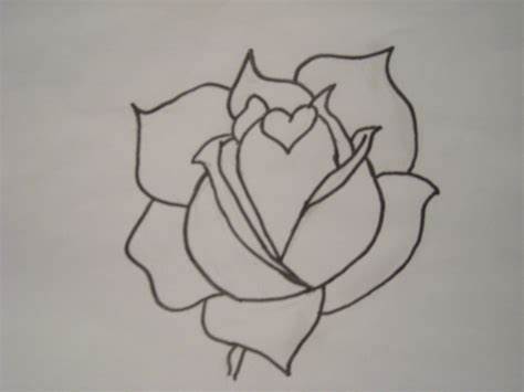 Love Rose Drawing at PaintingValley.com | Explore collection of Love ...