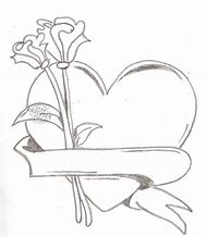 190x218 Drawn Love Rose Drawing - Love Rose Drawing