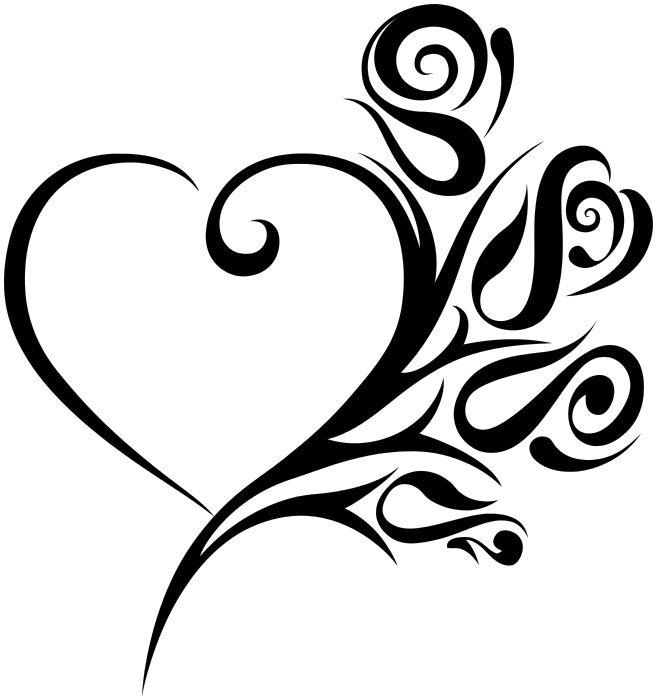 657x700 Gallery Love Drawings Hearts And Rose - Love Rose Drawing