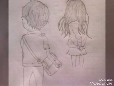 480x360 Cute Real Love Story In Pencil Drawing Creativity - Love Story Drawing