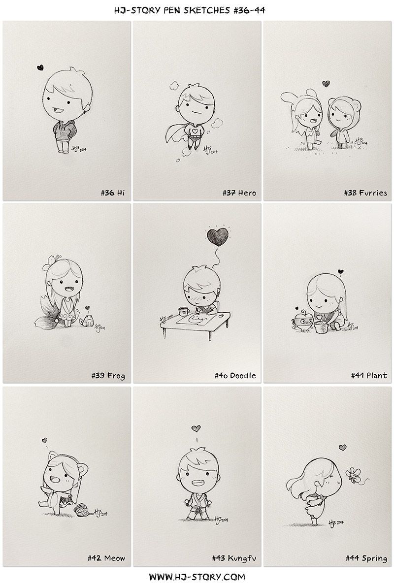 800x1190 Hj Sketch - Love Story Drawing