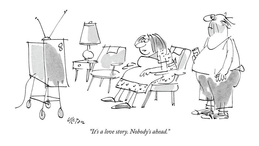 900x506 It's A Love Story Nobody's Ahead Drawing - Love Story Drawing