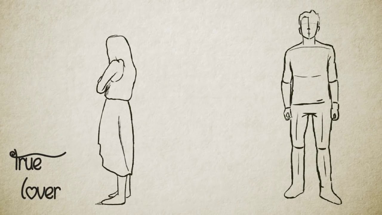 1280x720 sad lovestory animation drawing whatsapp status - Love Story Drawing