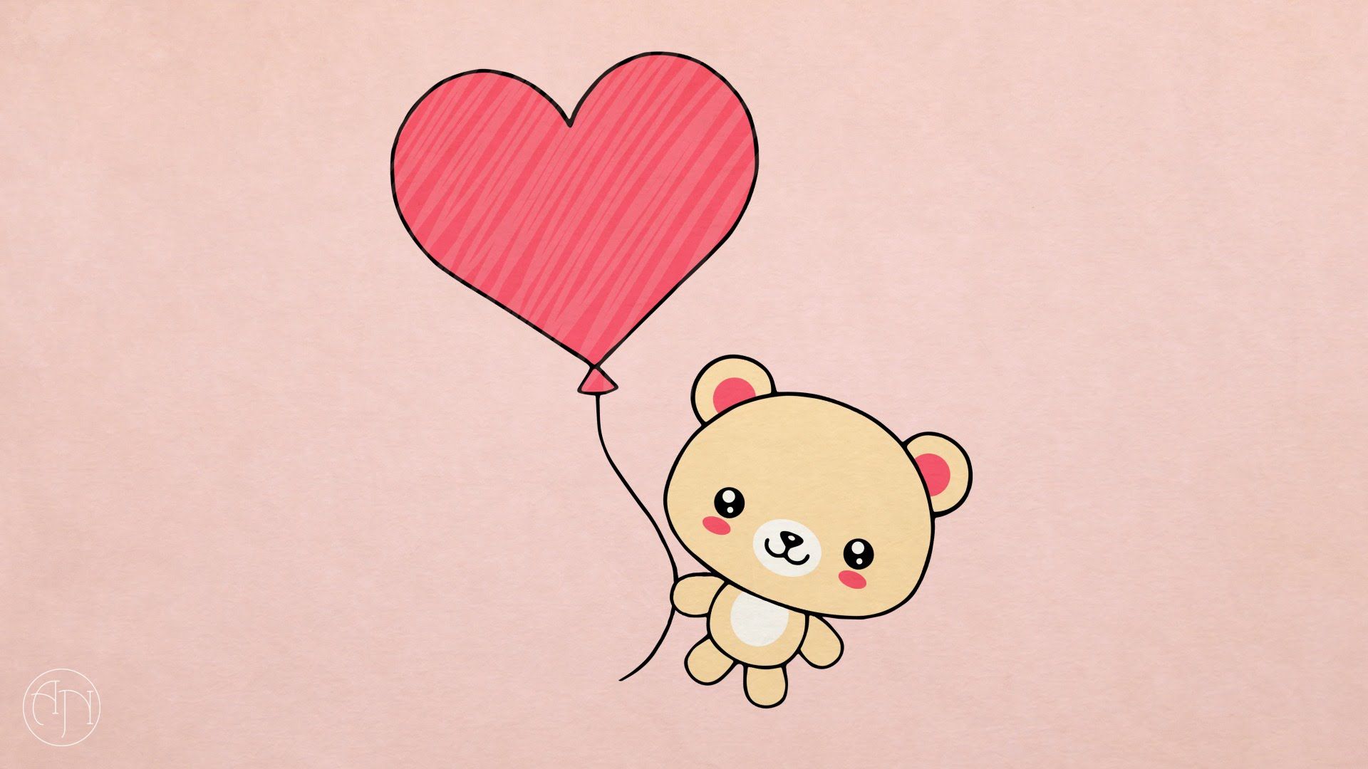 1920x1080 How To Draw Valentine's Day Present Teddy Bear With Heart B - Love Teddy Bear Drawing