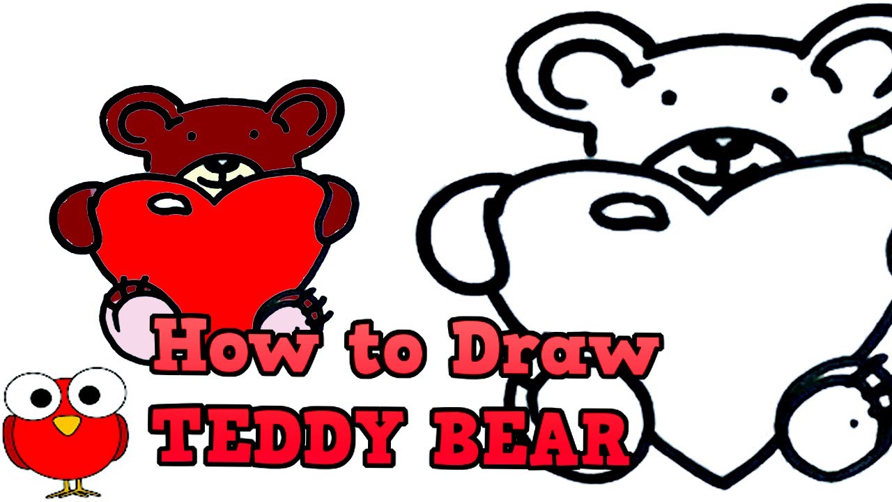 How To Draw A Teddy Bear With A Heart - alter playground