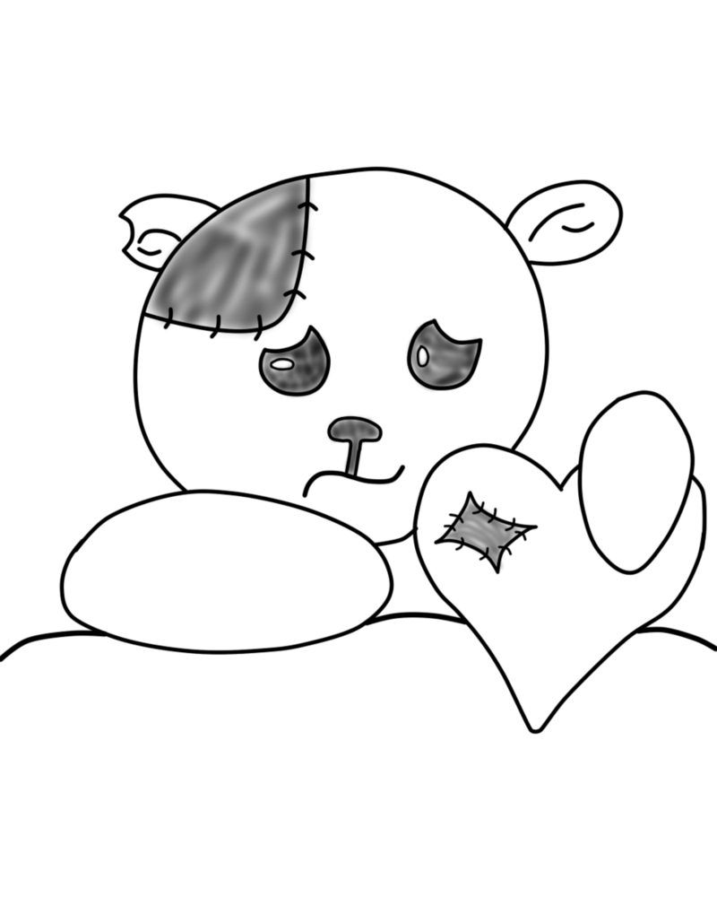 800x1000 Sad Teddy Bear Beautiful Image Drawing Drawing Skill - Love Teddy Bear Drawing