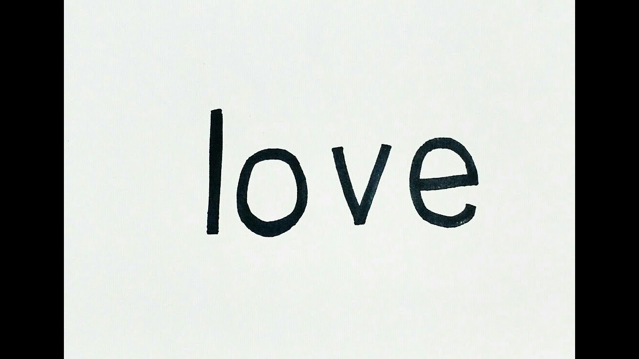 1280x720 How To Draw Couple With Word Love - Love Word Drawing