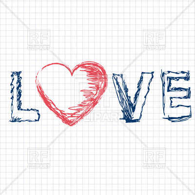 400x400 Love - Love Word Drawing