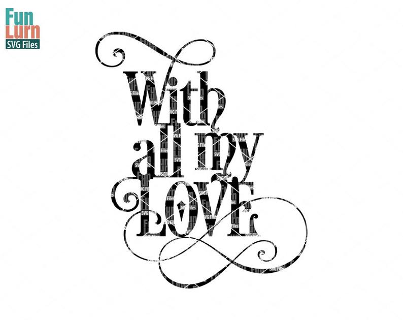 794x630 with all my love swirl love word art christmas etsy - Love Word Drawing