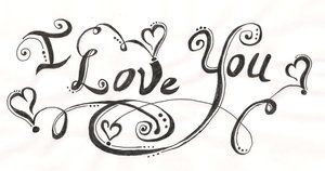 300x158 Doodles - Love You Drawings