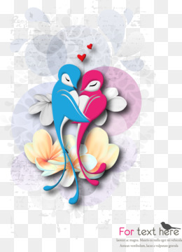 260x360 Lovebirds Png - Lovebirds Drawing