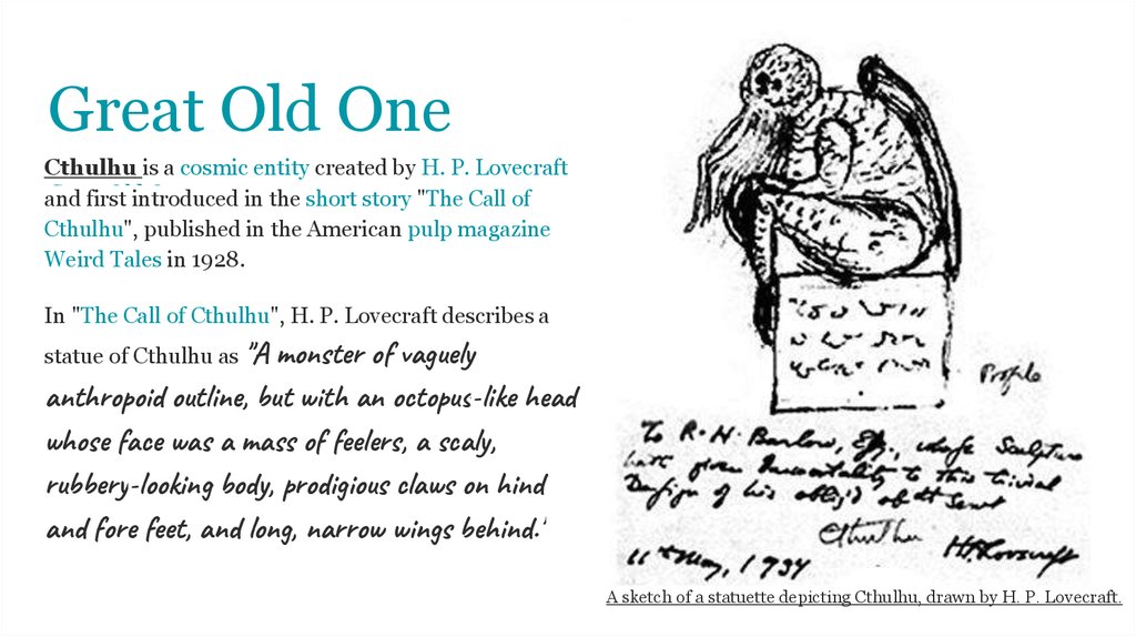 1024x574 H P Lovecraft - Lovecraft Cthulhu Drawing
