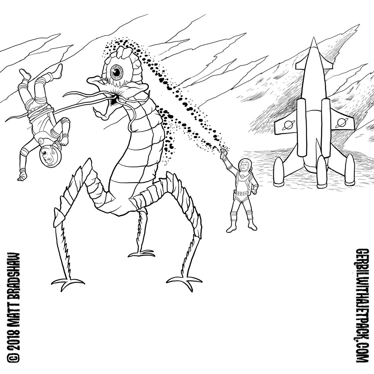 1200x1200 Matt Bradshaw On Twitter Adding Background And Using Hatching - Lovecraft Cthulhu Drawing