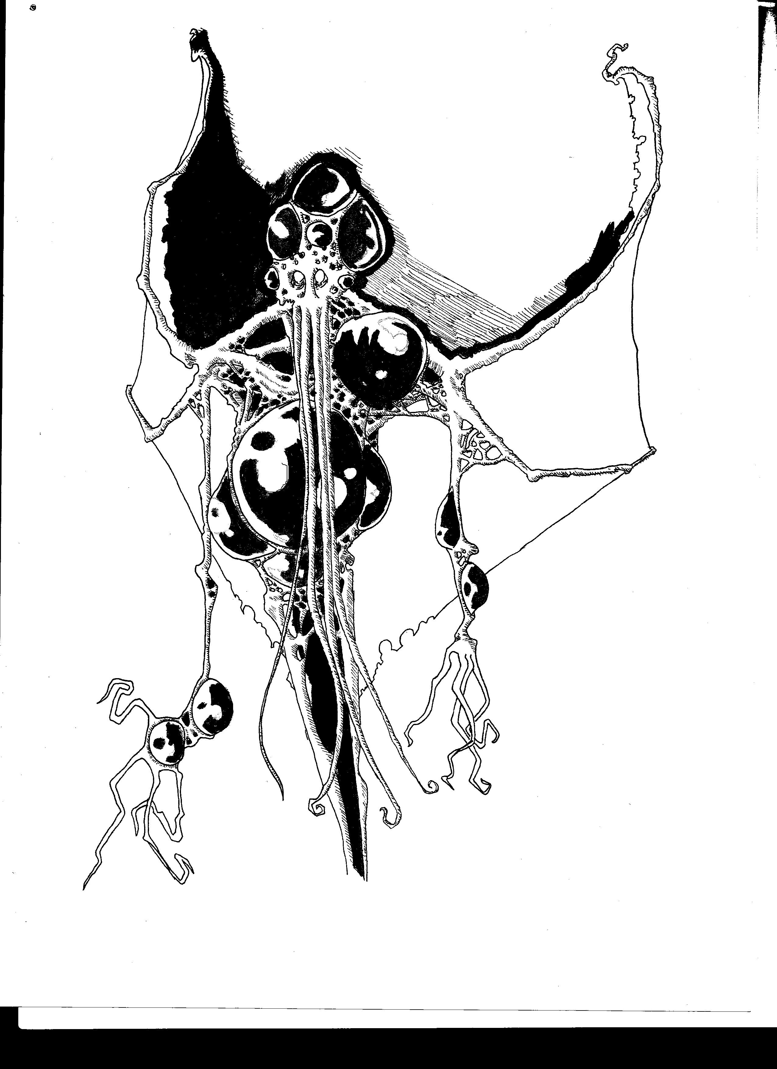 2550x3509 Cleaning Around The House Found An Old Cthulhu Drawing I Made - Lovecraft Cthulhu Drawing