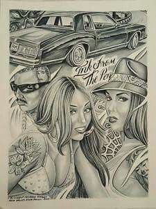 225x300 chicano arte in chicano art - Lowrider Arte Drawings