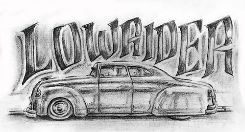 500x271 Lowrider Art Drawings Go Back Gt Gallery For Gt Lowriders Cars - Lowrider Car Drawings