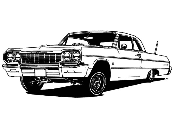 Lowrider Car Drawings at PaintingValley.com | Explore collection of ...