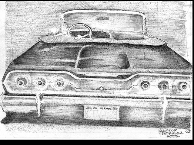 640x480 Lowrider Car Drawings And Paintings - Lowrider Car Drawings