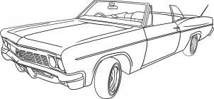 302x140 How To Draw A Lowrider Car Step Printable Car Drawings, Cars - Lowrider Car Drawings