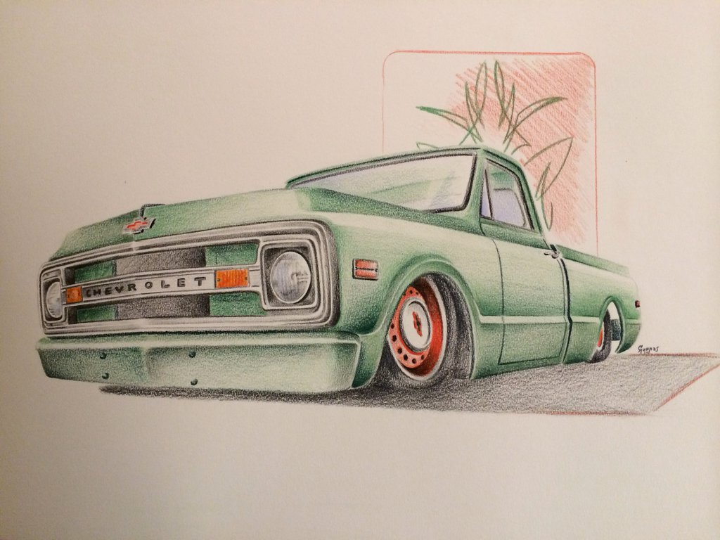 Pictures Of Lowrider Chevy Truck Drawings - Lowrider Truck Drawings. 