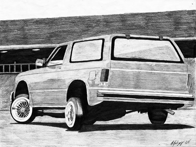 640x480 reader's works - Lowrider Truck Drawings