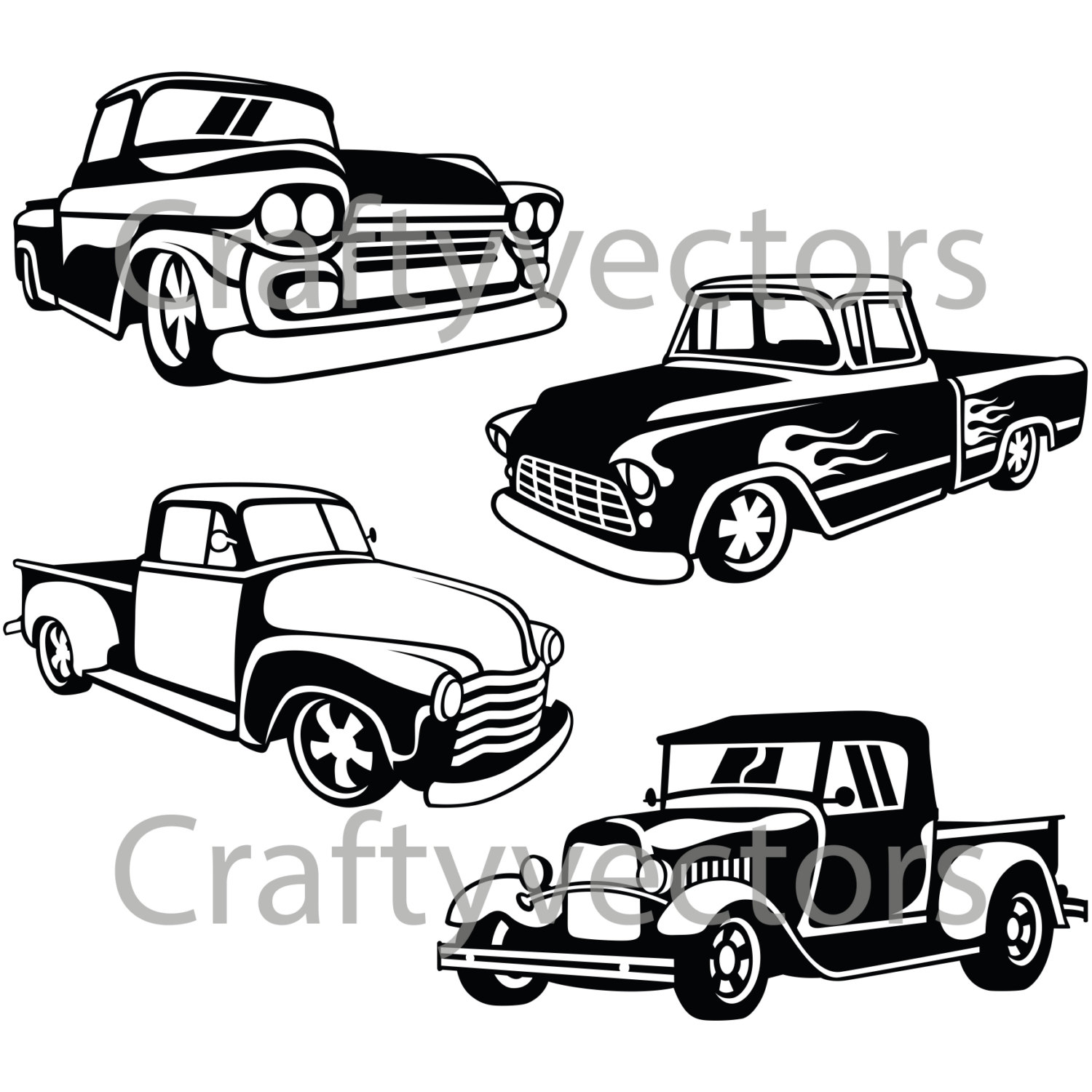 1500x1500 Coloring Pages For Kids Trucks Lowrider With Hot Rod Line Drawing - Lowrider Truck Drawings
