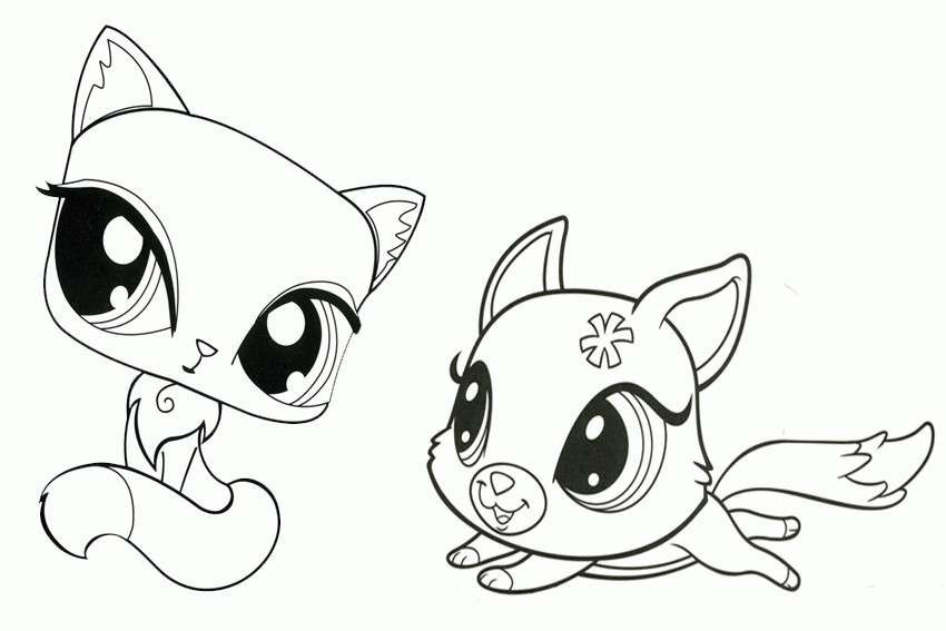 850x567 littlest pet shop coloring pages to color online for free lovely - Lps Drawings