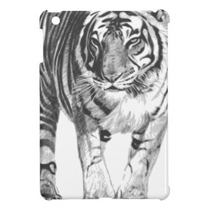 422x422 Bengal Tiger Drawing Ipad Mini Cases - Lsu Tiger Drawing