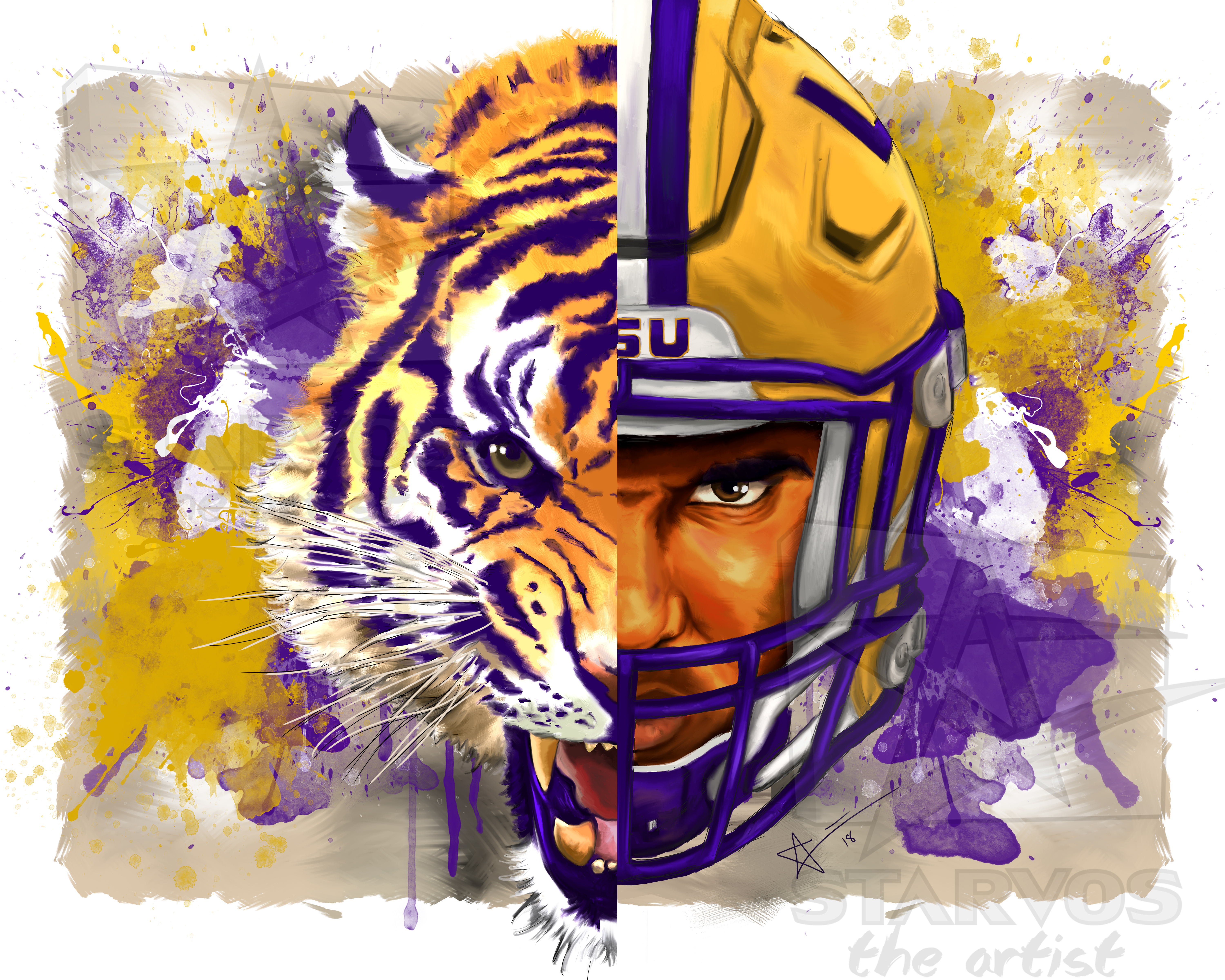 Lsu Tiger Drawing at Explore collection of Lsu