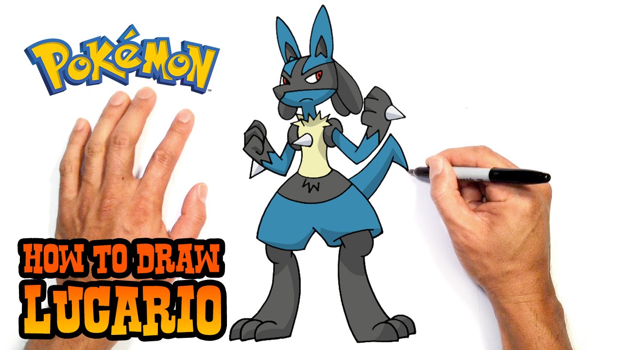 1280x720 How To Draw Pokemon Lucario - Lucario Drawing
