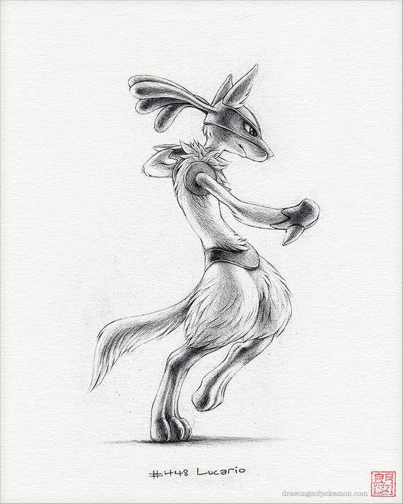 570x713 Lucario - Lucario Drawing