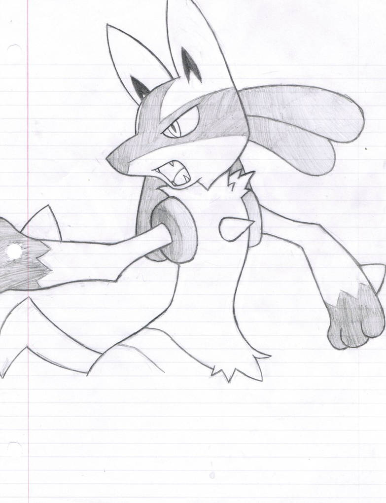 783x1020 Lucario Drawing - Lucario Drawing