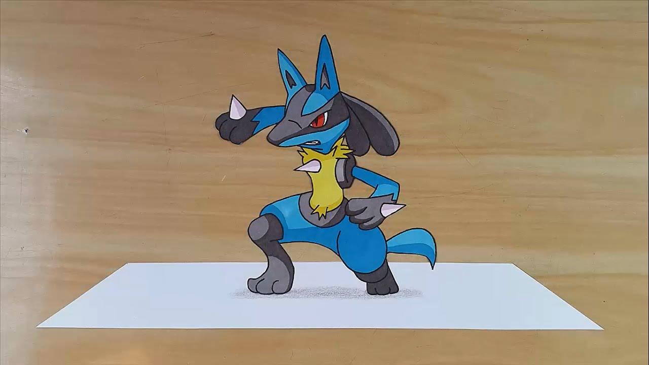 1280x720 Pokemon Lucario - Lucario Drawing