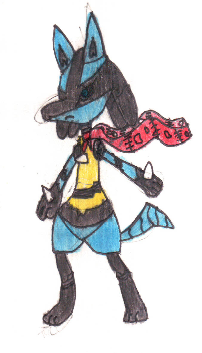 677x1180 Shukai The Mechanical Lucario Drawing - Lucario Drawing