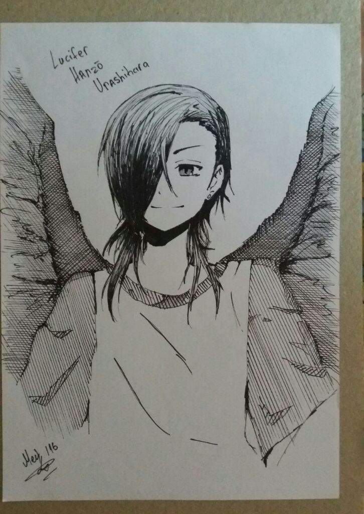 726x1024 Lucifer Hanzo Urashihara Drawings - Lucifer Drawing