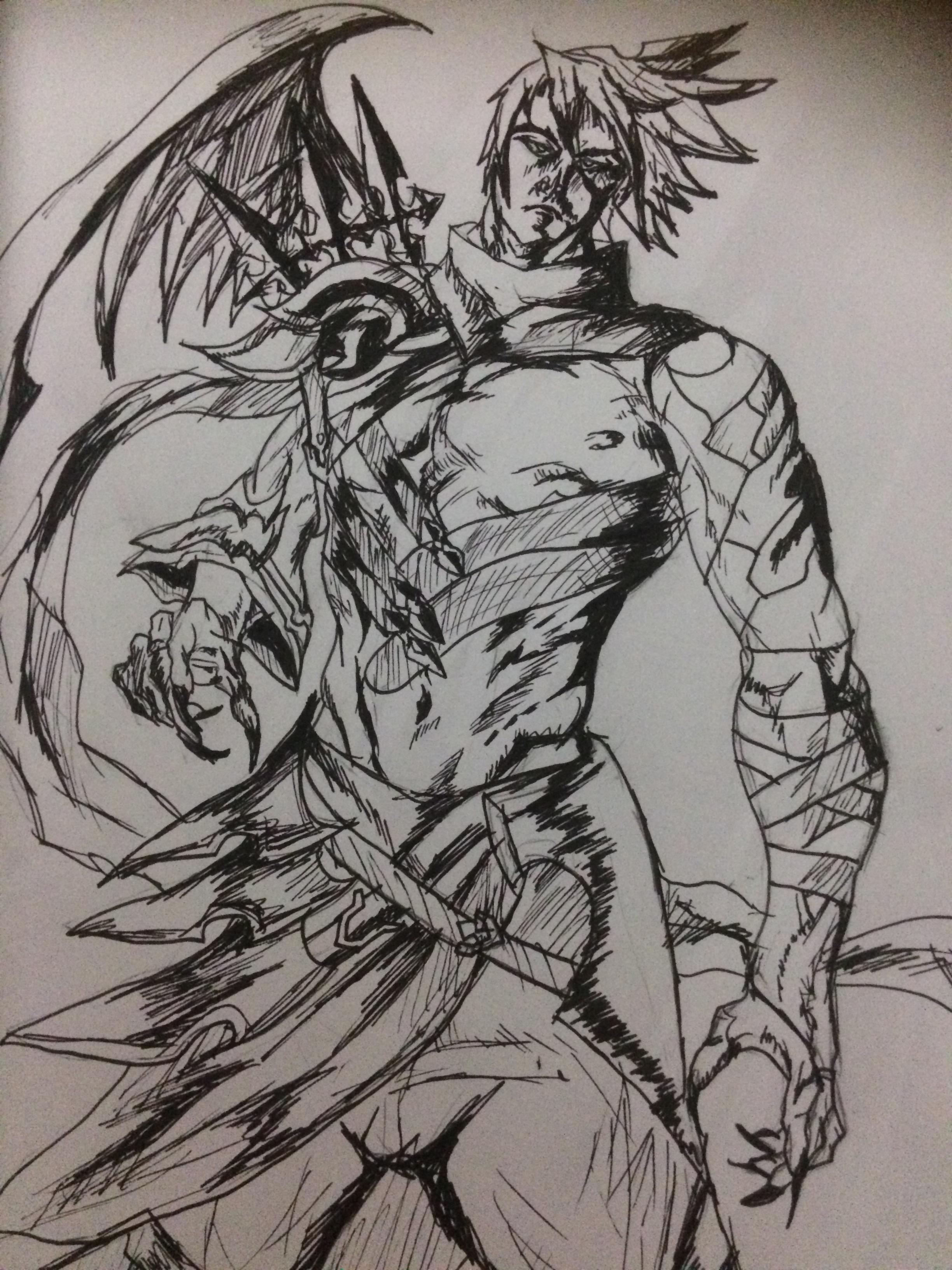 2448x3264 Lucifer Drawn In Comic Style - Lucifer Drawing