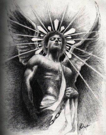 340x431 Must Have A Lucifer Something Like This, But The Face Has To Be - Lucifer Drawing