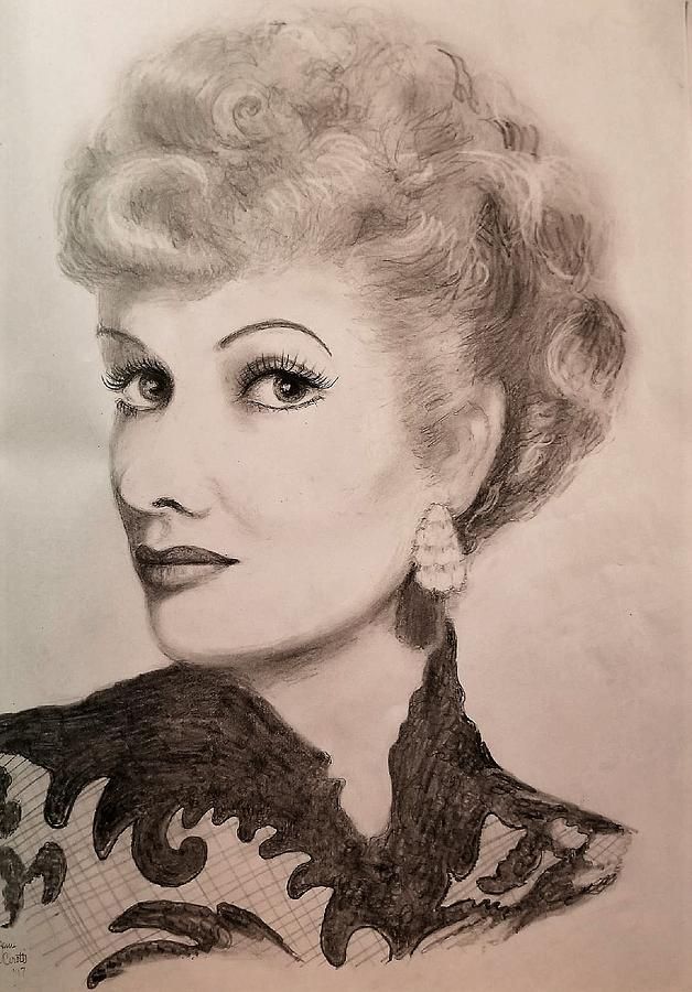 628x900 lucille ball drawing - Lucille Ball Drawing