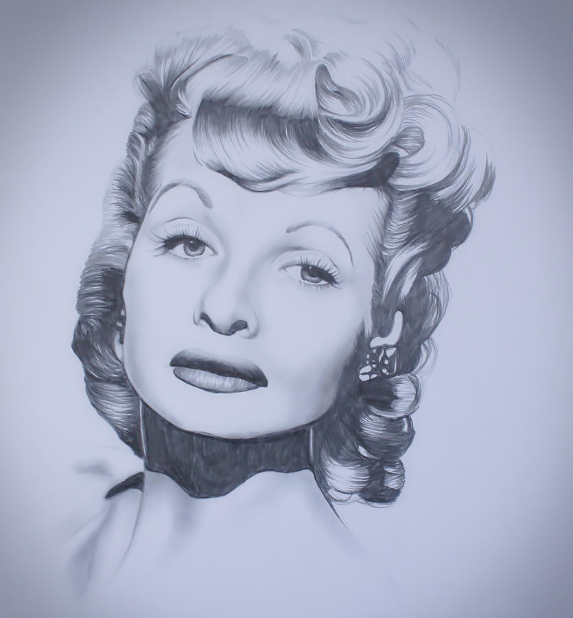 835x900 lucille ball drawing - Lucille Ball Drawing