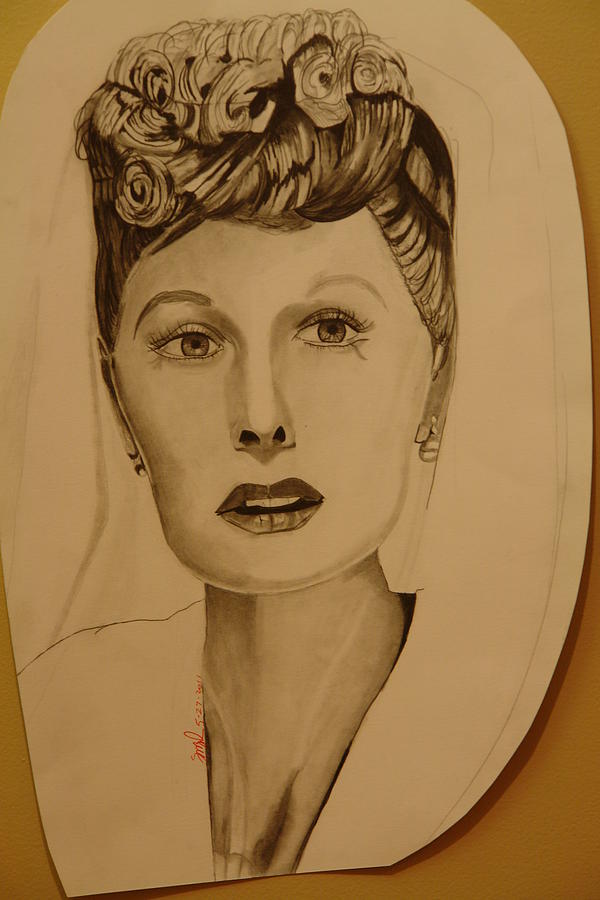 600x900 lucille ball drawing - Lucille Ball Drawing