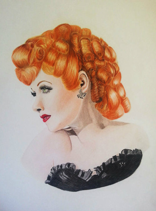 500x679 drawing art my art artwork drawings lucille ball i love lucy - Lucille Ball Drawing
