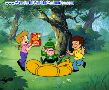 360x295 other studios production cel with matching drawing animation art - Lucky Charms Drawing