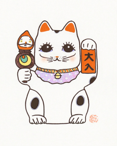 400x500 japanese lucky charm tumblr - Lucky Charms Drawing