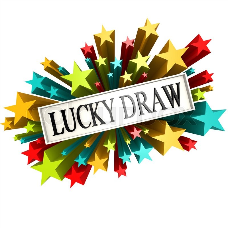 800x800 lucky draw star banner image with stock photo colourbox - Lucky Drawing